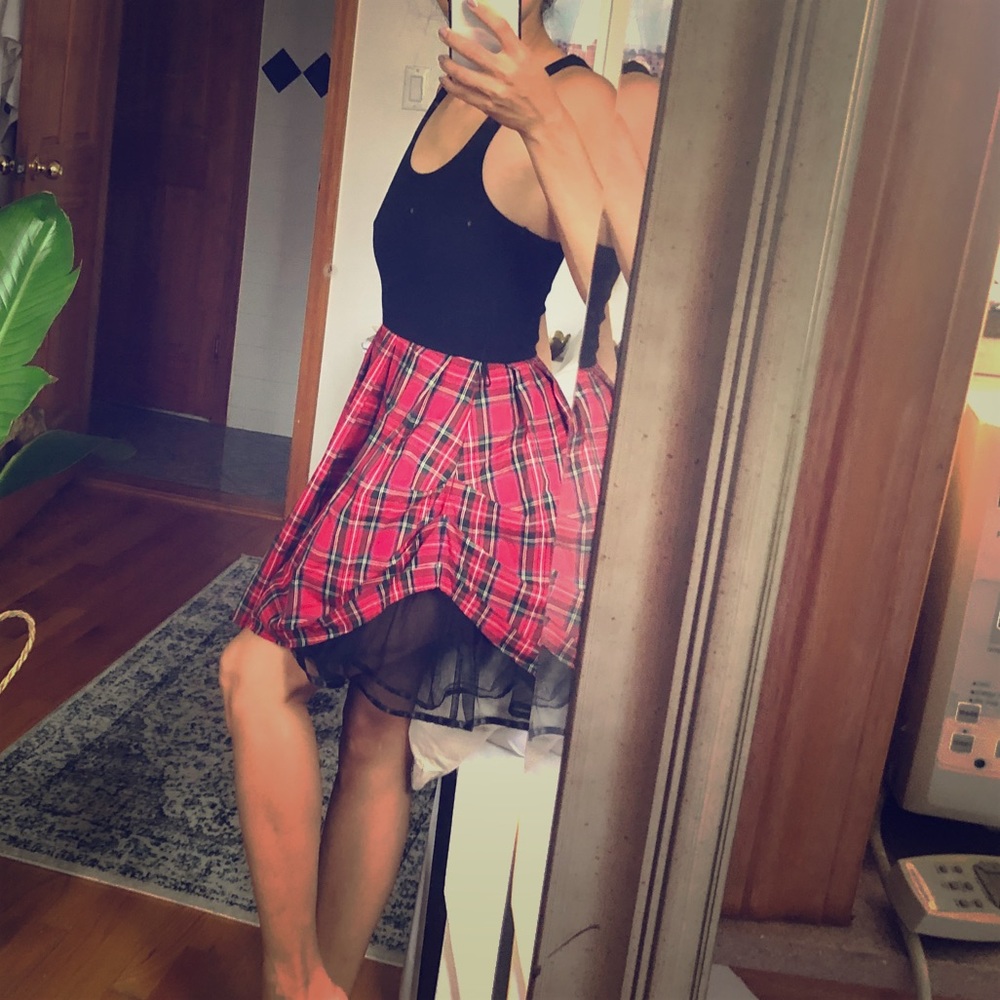 Fun ruffled punk rock dress